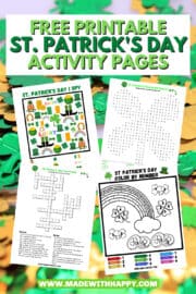 Free Printable St Patrick's Day Coloring Pages - Made with HAPPY