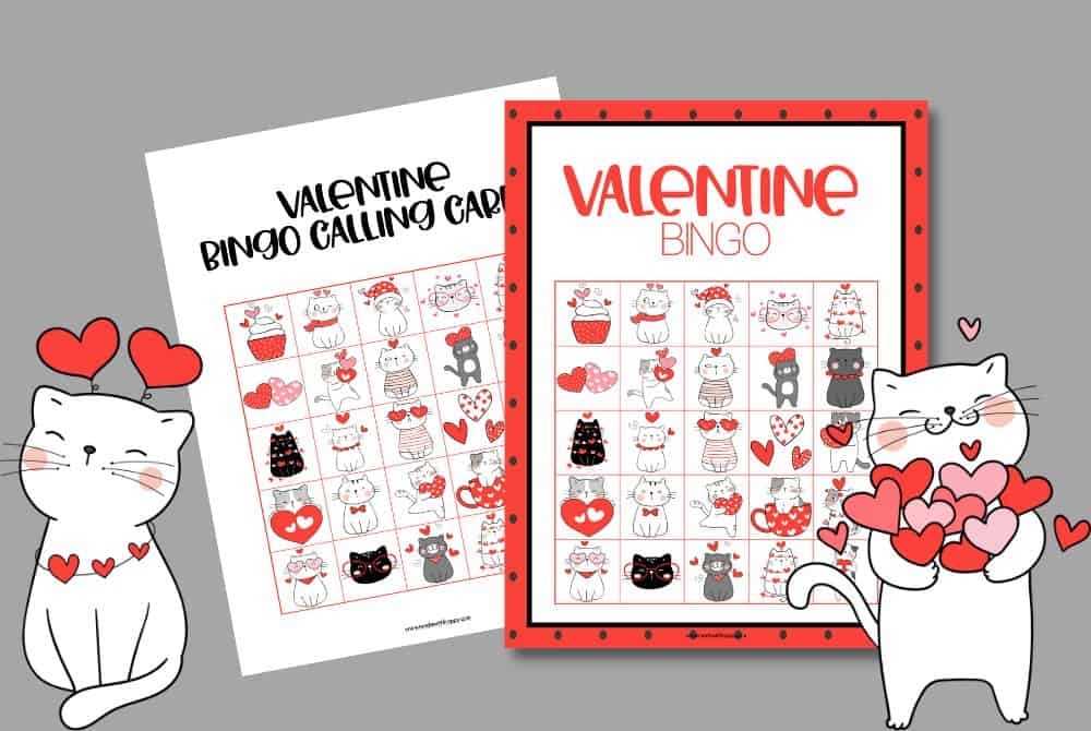 free printable valentines bingo