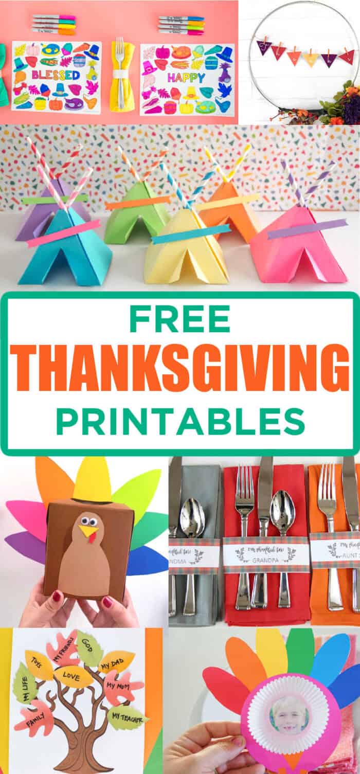 Free printables For Thanksgiving