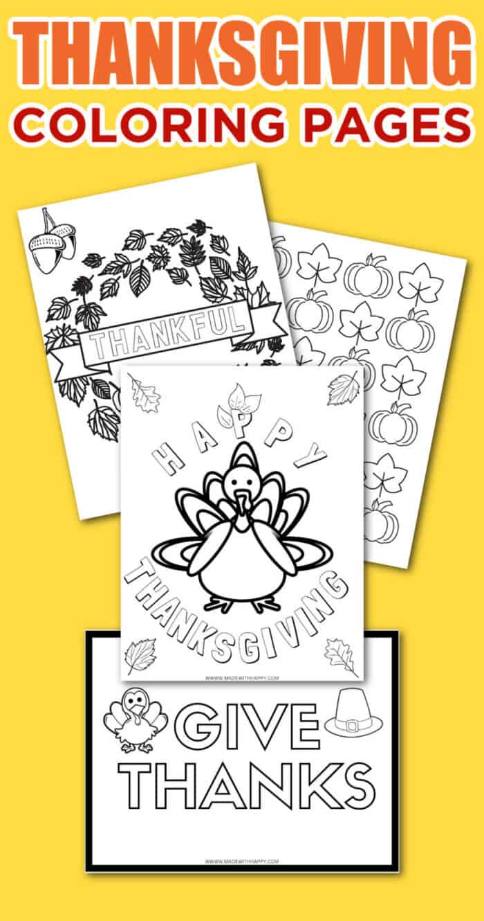 Free Thanksgiving Coloring Pages Printables