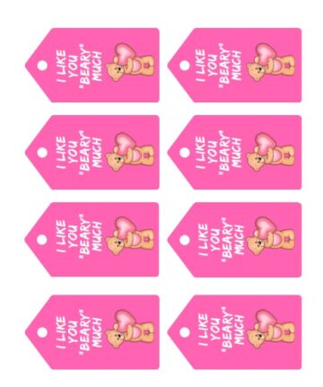 FREE Printable Valentine Tags - Made with Happy