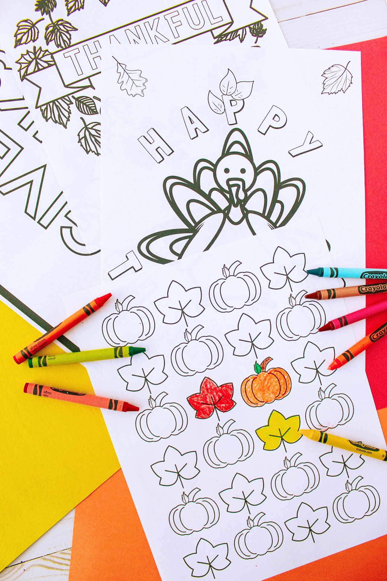 free printable thanksgiving coloring pages