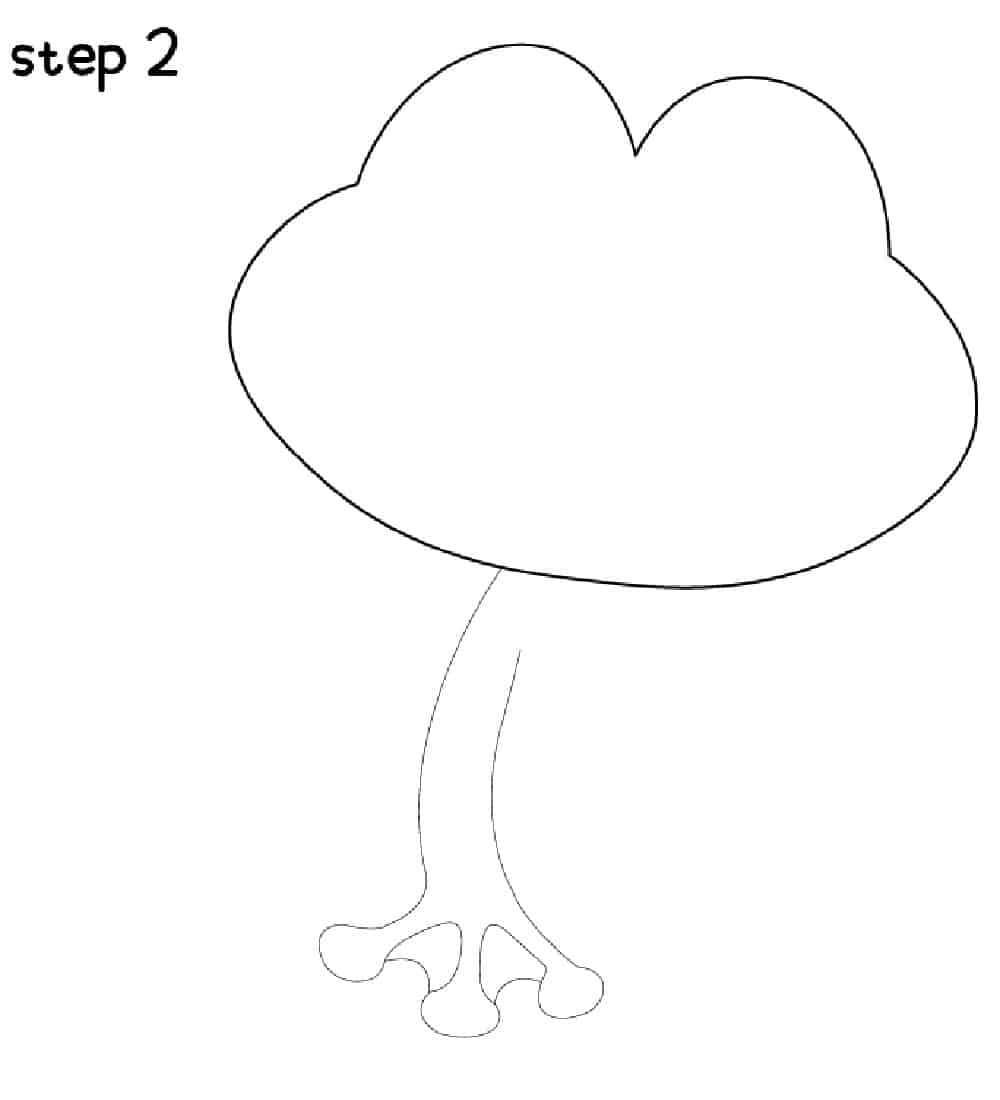 Frog Drawings Step 2