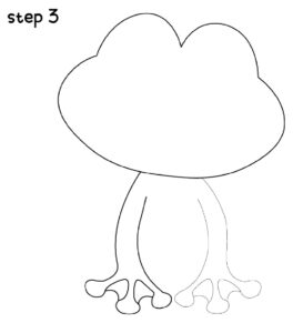 Frog How to Draw Step 3