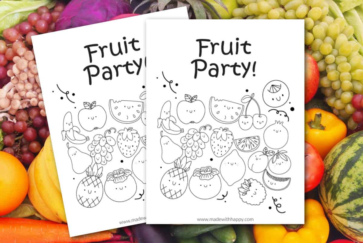 A Fun Printable Grocery Store  Vegetable Market Coloring Page for Kids