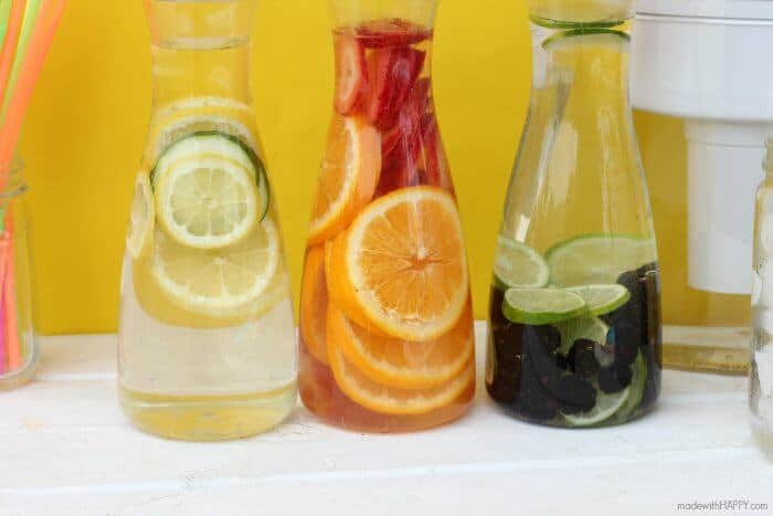 Fruit Infused water | Lemon Cucumber Water | Lime Blackberry Water | Strawberry Orange Water | Water Detox | Britta Water Filter | www.madewithHAPPY.com