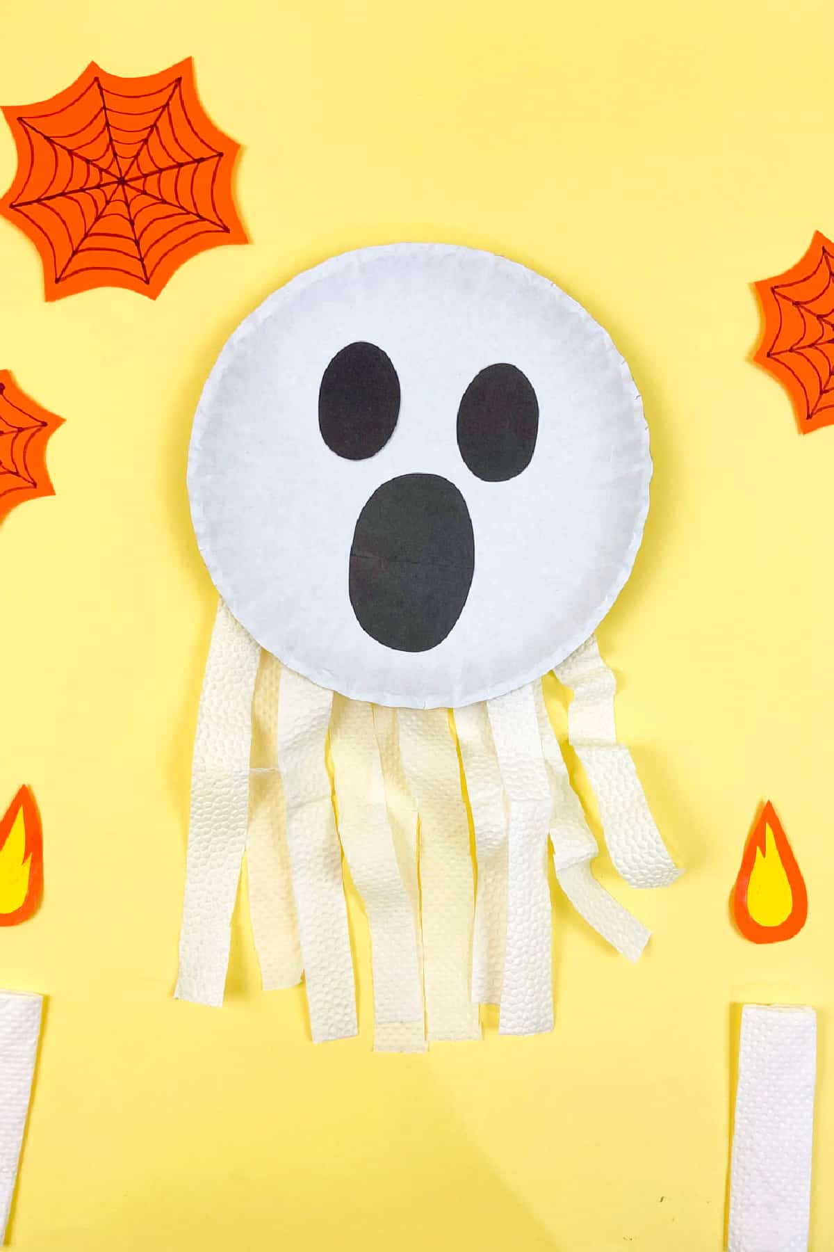 ghost paper plate craft