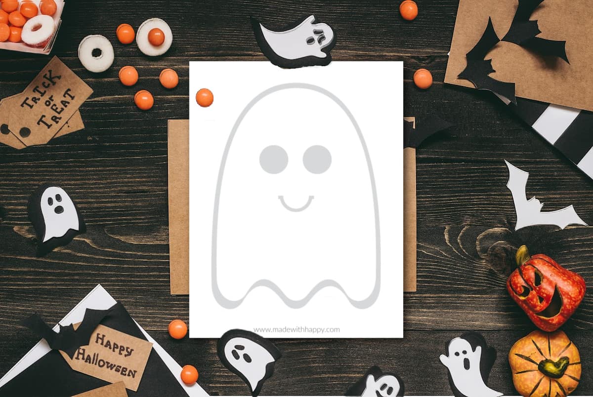 ghost template for frosting board
