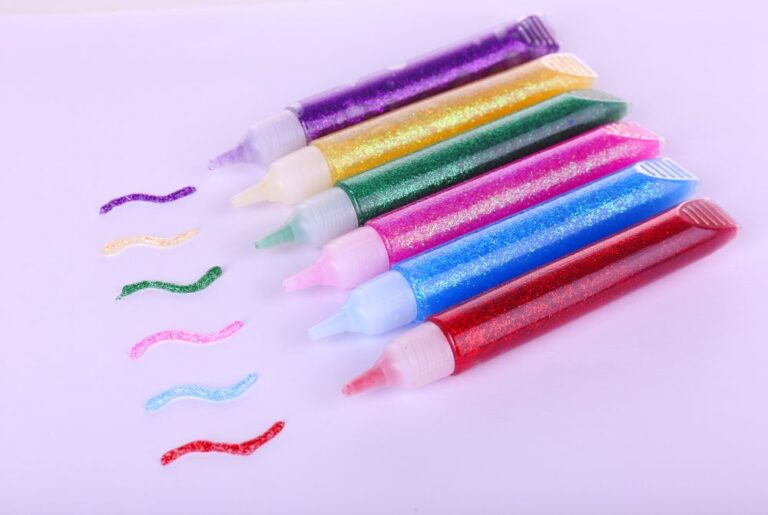 Black Glitter Glue Easter Eggs Art Craft For Kids Made with HAPPY