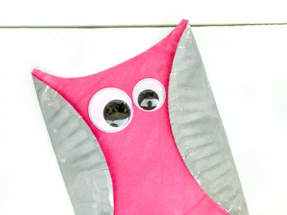 glue googly eyes to paper plate owl craft