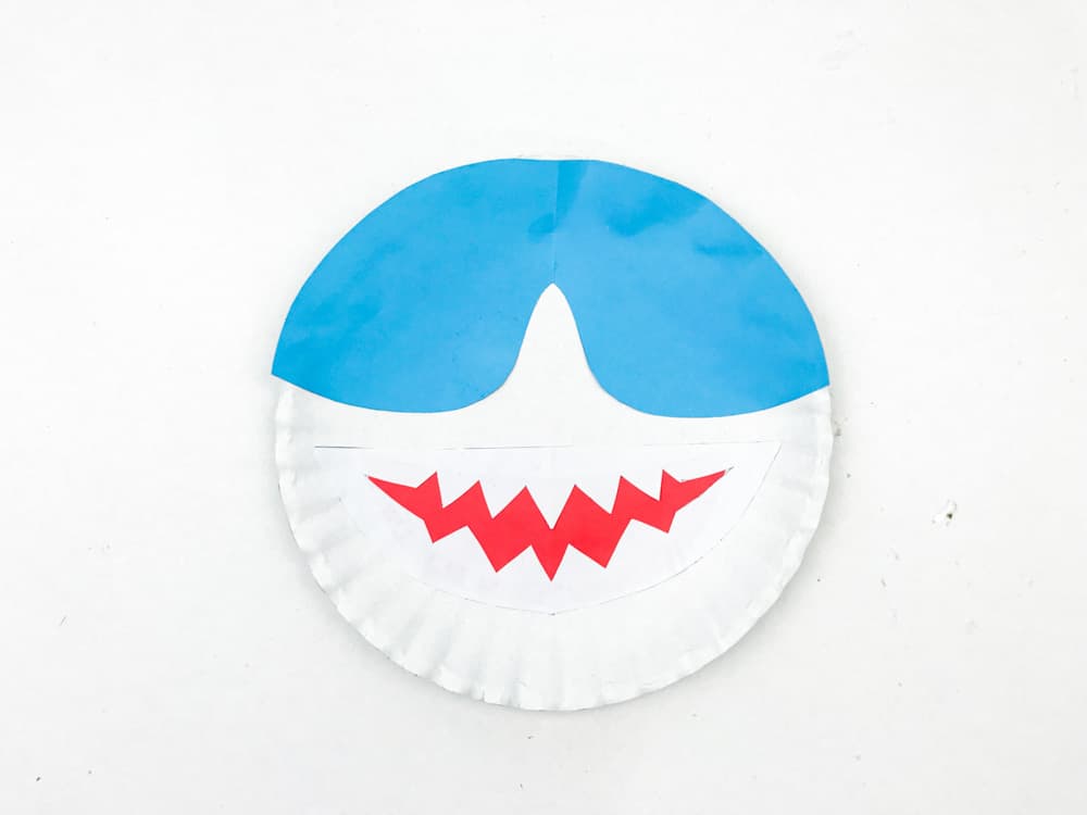glue templates onto paper plate
