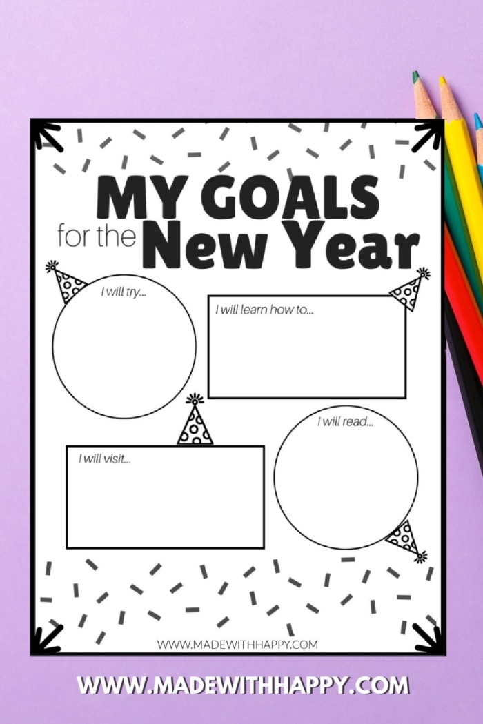 FREE Printable Goal Setting Worksheet For Kids