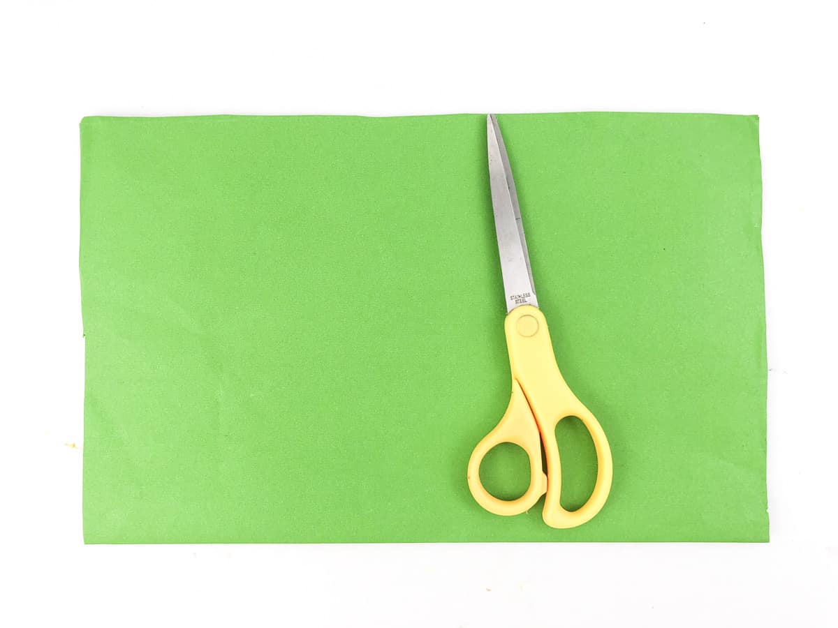 green construction paper