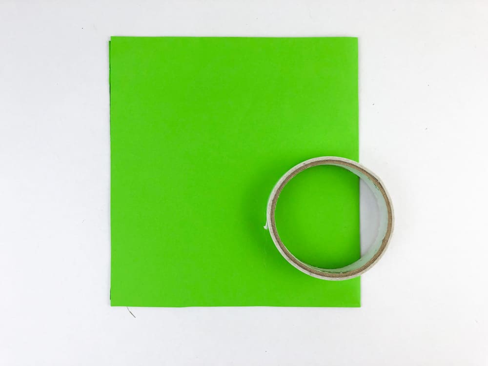green piece of paper