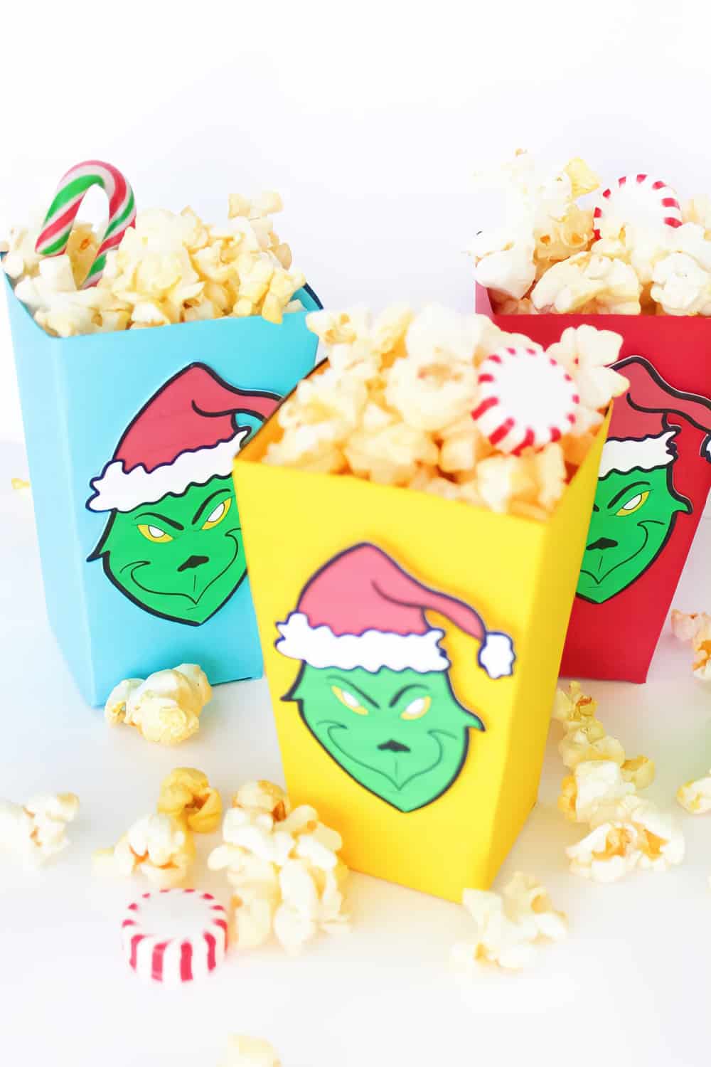Grinch Face Printable Treat Boxes