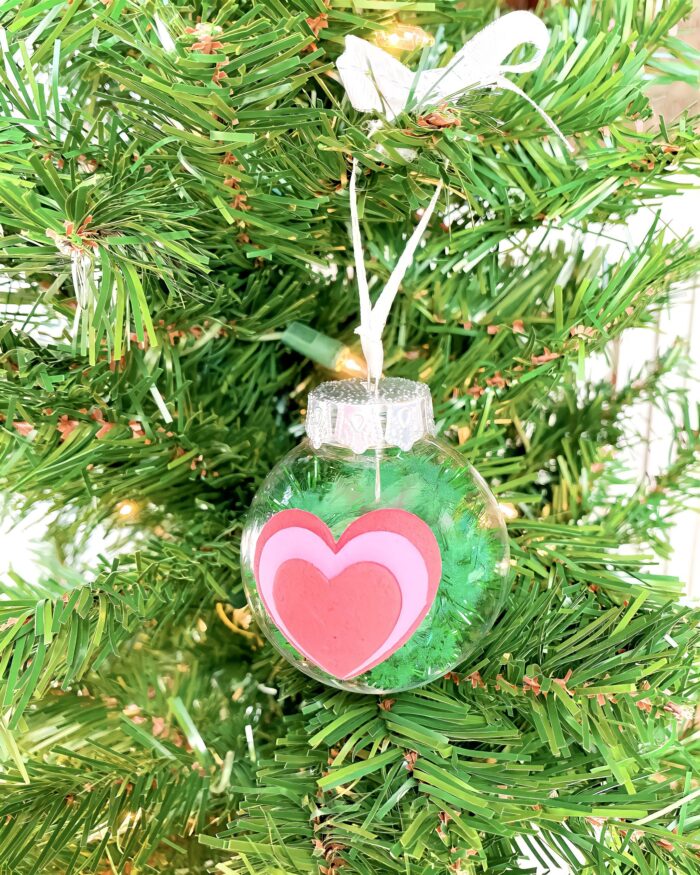the grinch ornament craft in tree