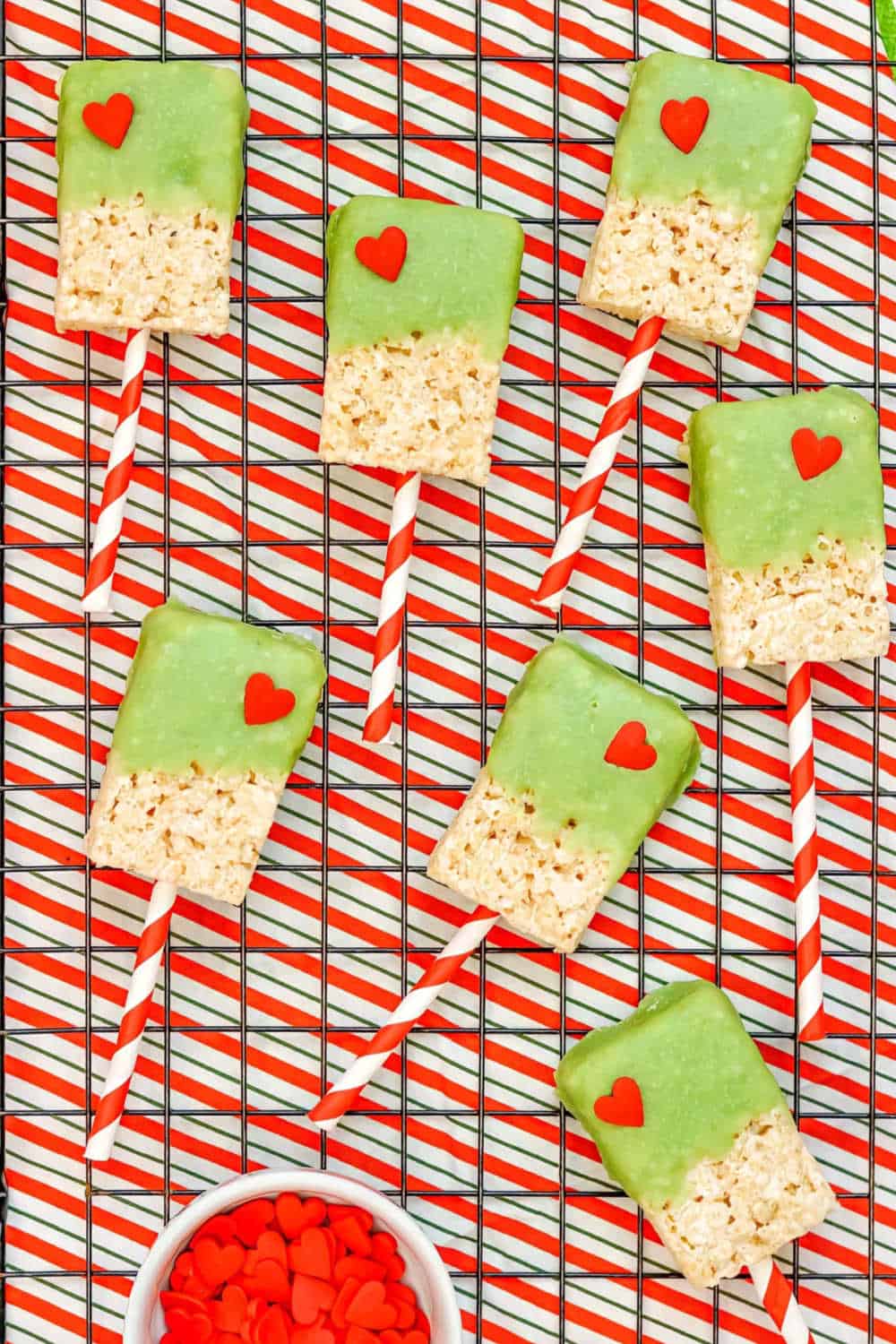 Grinch Rice Krispie Treats