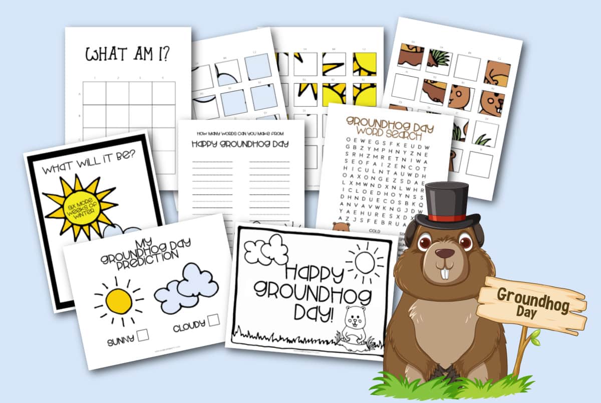 groundhog day worksheets for kids