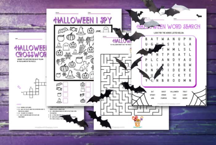 halloween acitivity pages