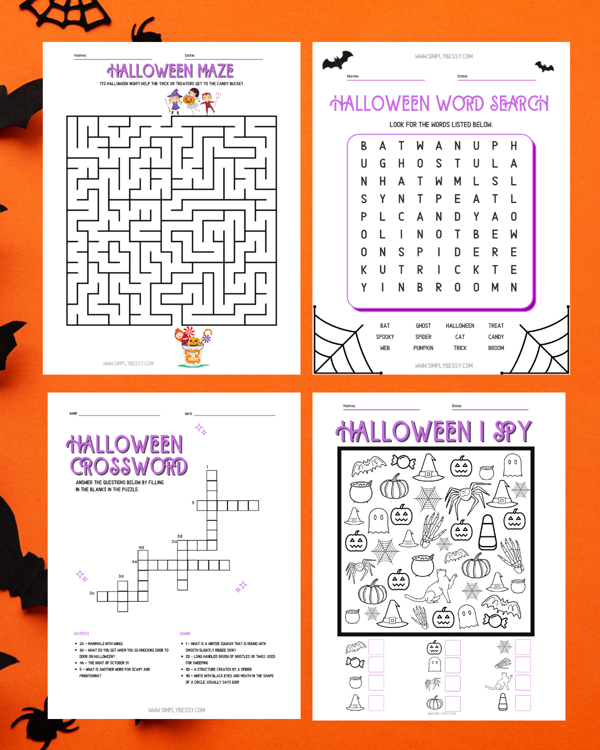 Halloween Printable Activity