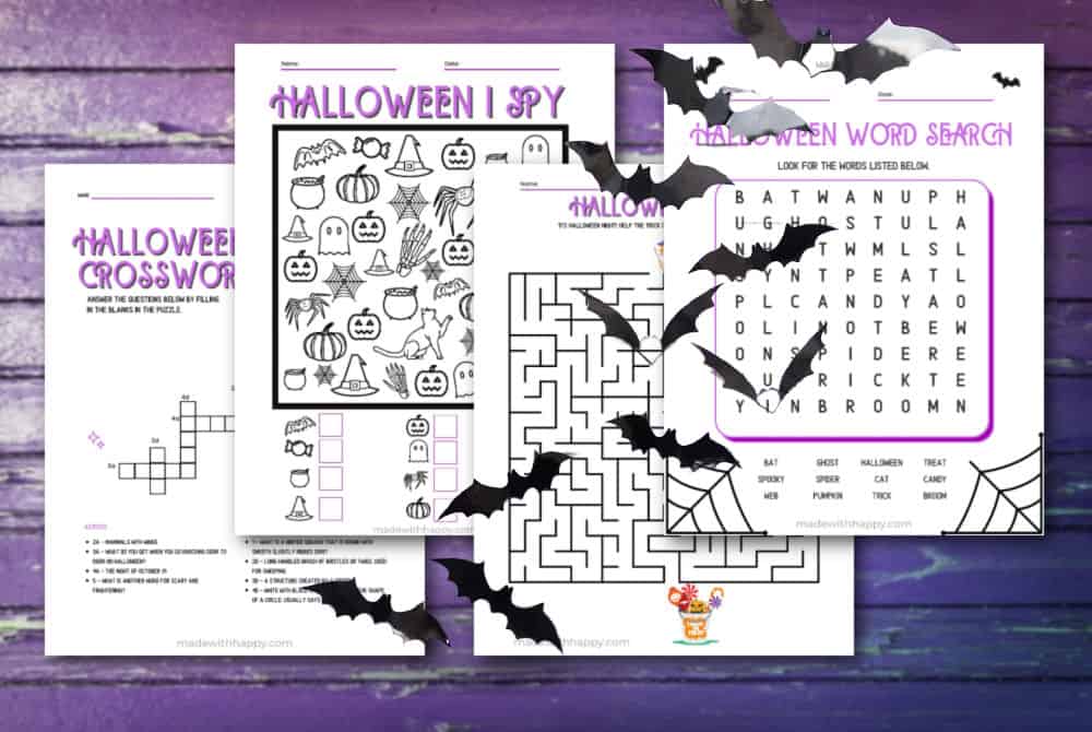 halloween acitivity pages