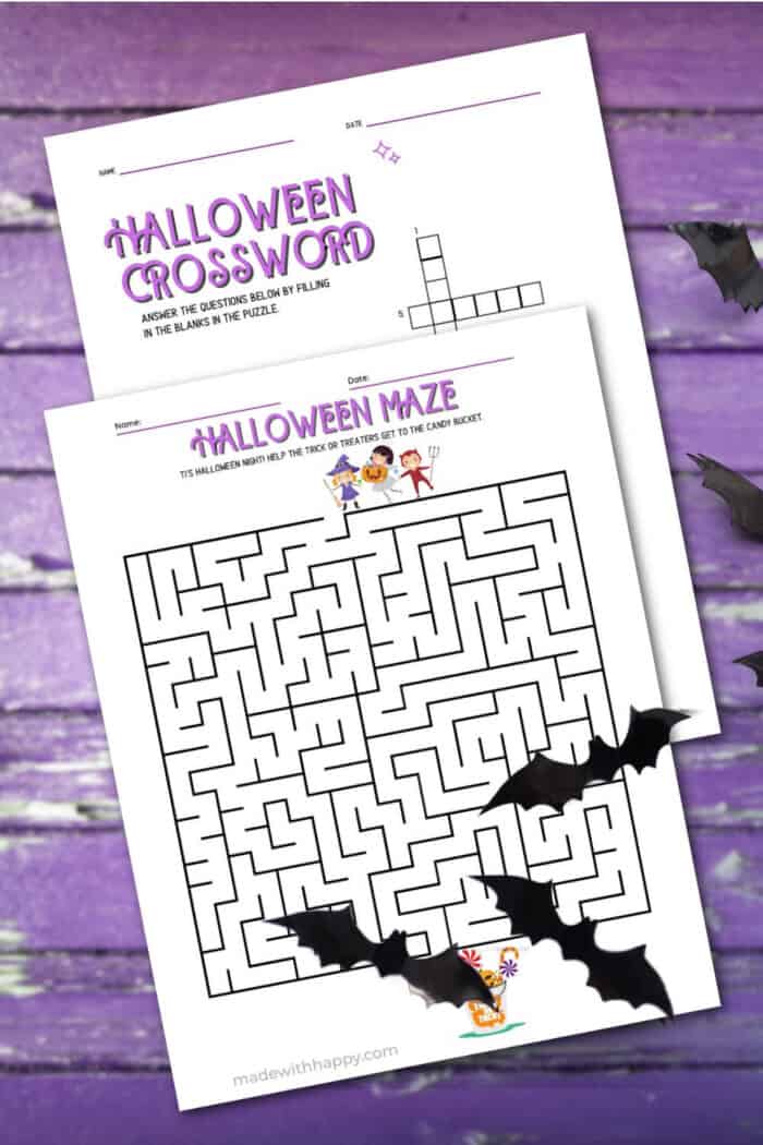 Halloween Activity Sheets For Printable