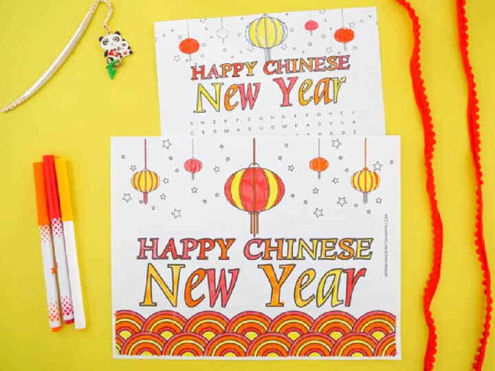 happy chinese new year activity sheets