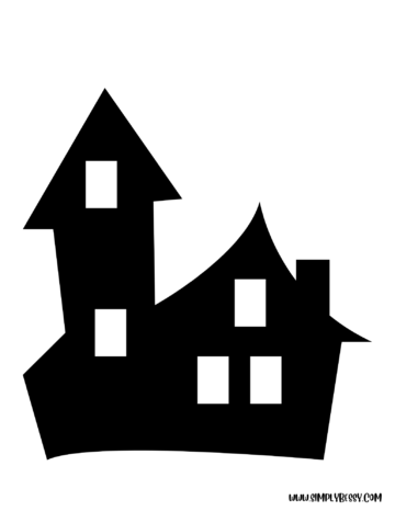 Haunted House Craft - Easy Halloween Art Activity for Kids