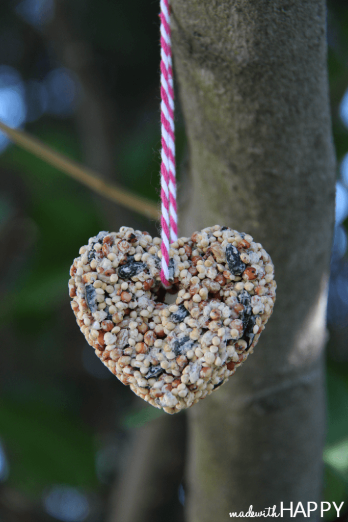 How to make a birdseed heart and free printable valentine. Perfect non-candy valentine that the kids will love to make!