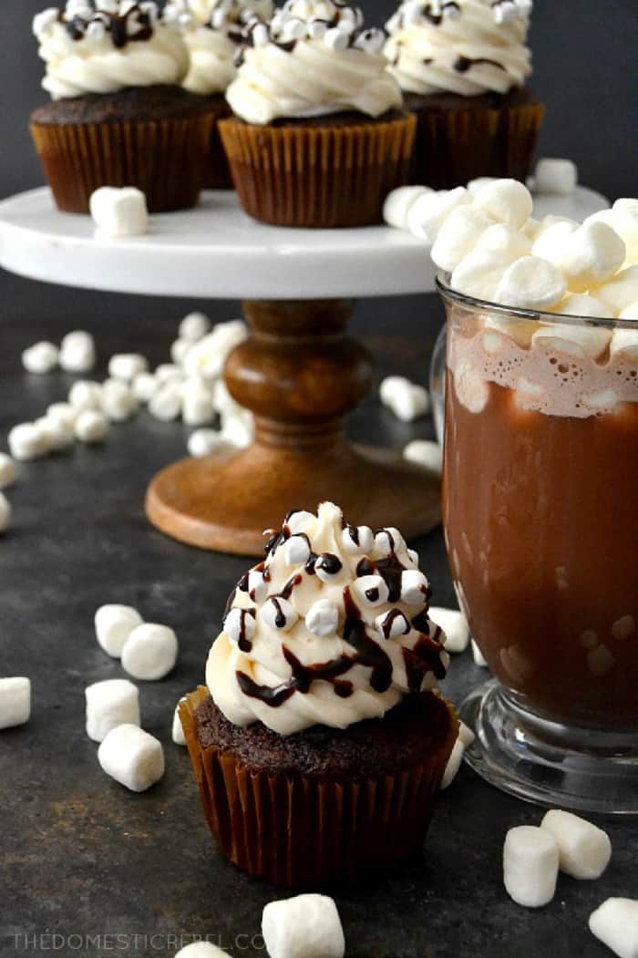 hot chocolate cupcake recipe