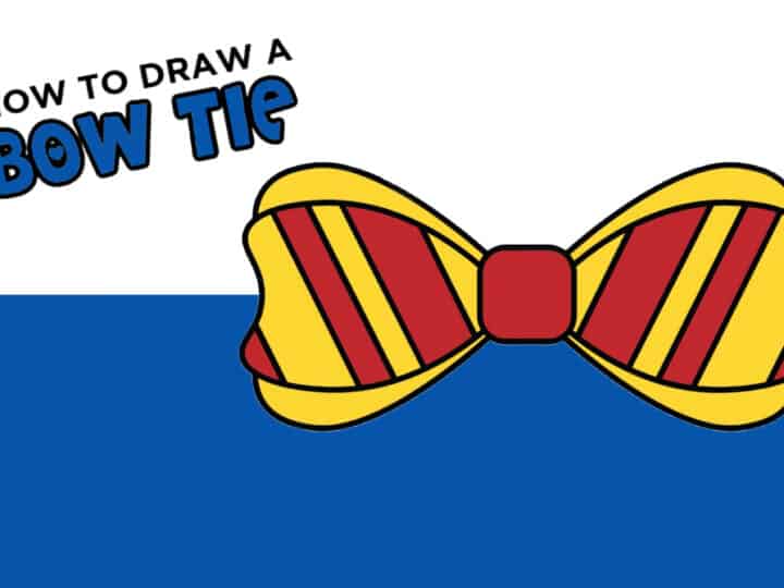 how to draw a bow tie