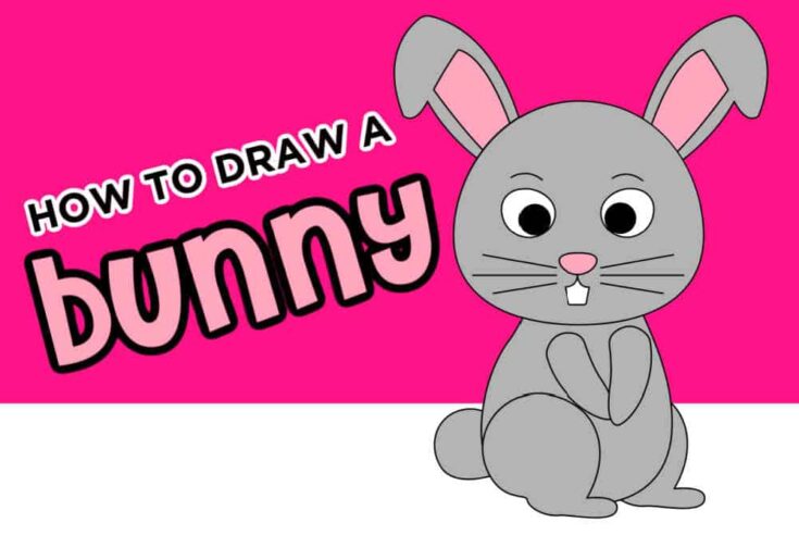 how to draw a bunny step by step