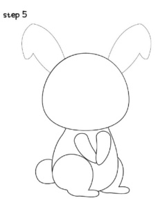 how to draw a bunny step 5