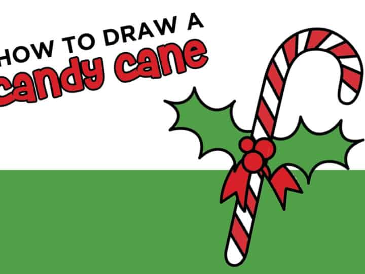 how to draw a candy cane