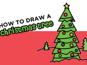 How to Draw a Christmas Tree Step By Step
