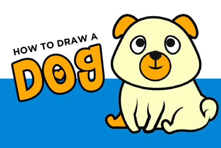 how to draw a dog