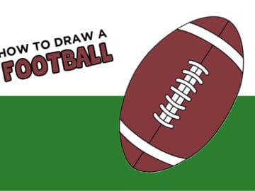 how to draw a football