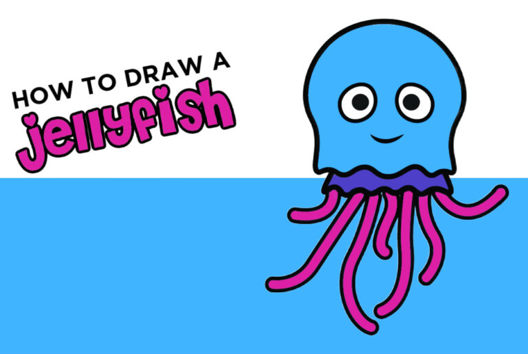 How to Draw a Jellyfish Step By Step Guide Made with HAPPY