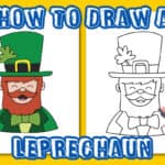 how to draw leprechaun easy