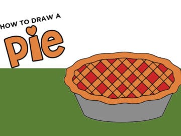how to draw a pie