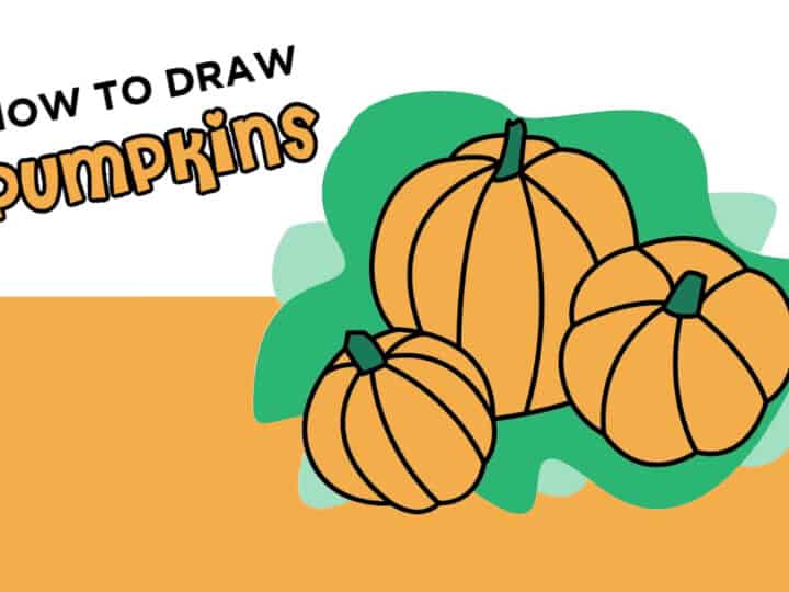 how to draw a pumpkin easy