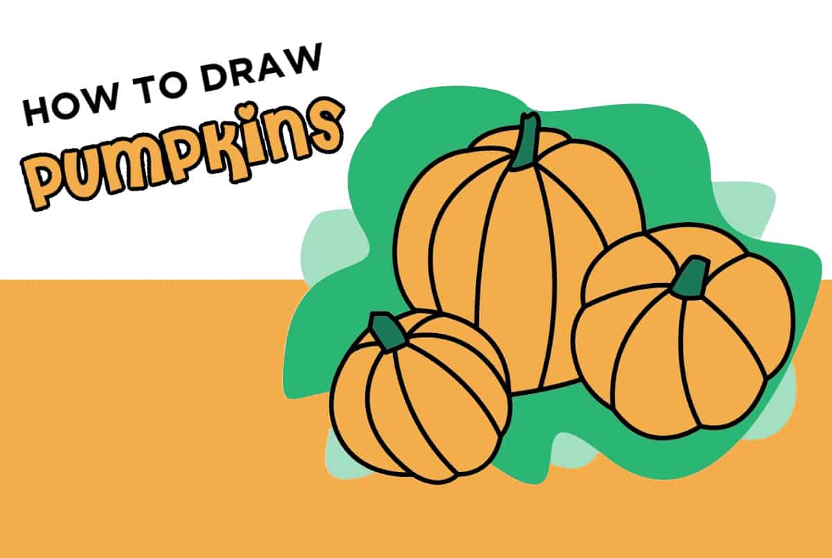 How to Draw a Pumpkin - Welcome To Nana's