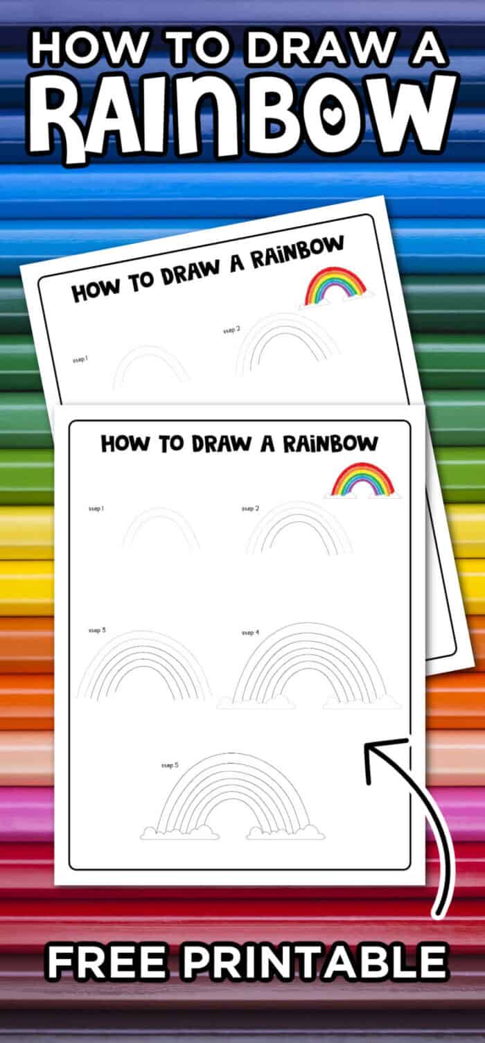 Cute Rainbow Drawing