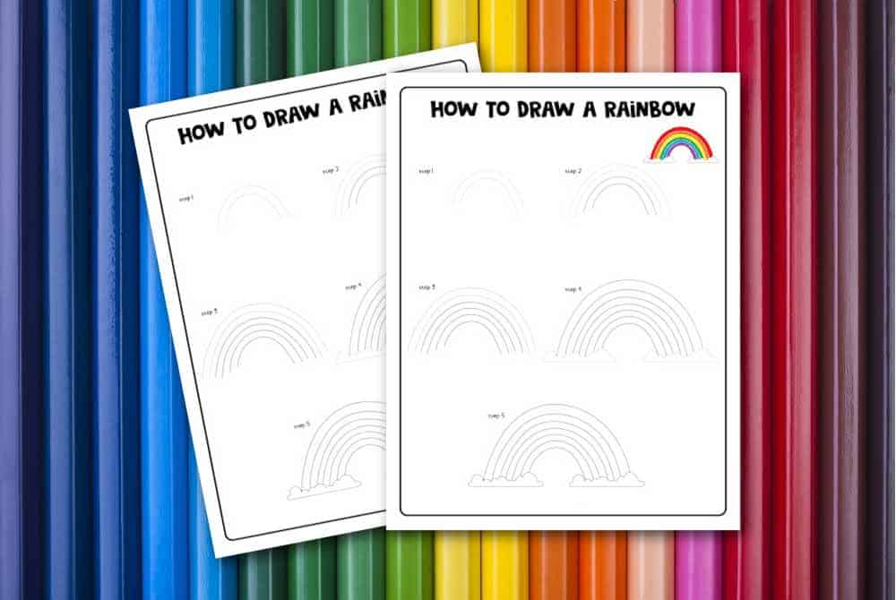 how to draw a rainbow