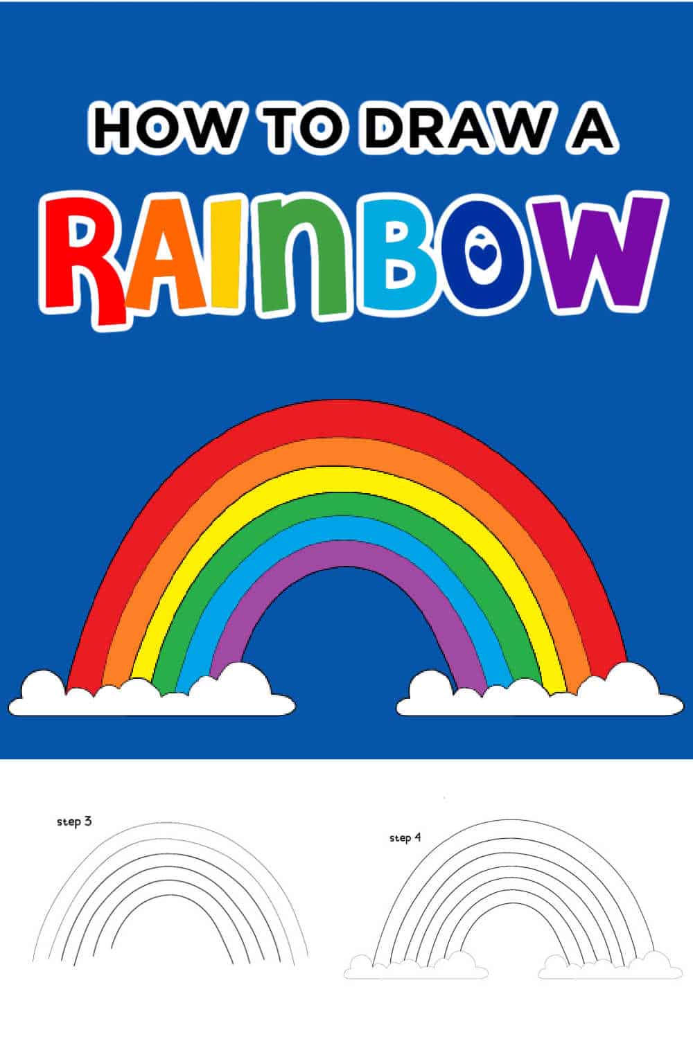 cute rainbow drawing