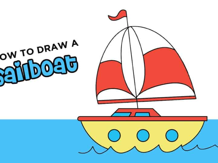 how to draw a sailboat