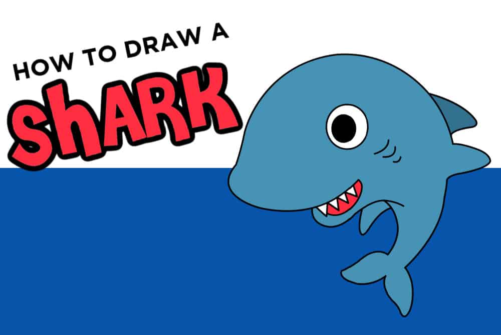 Tiger Shark Drawing in ballpoint pen (Happy shark week!) | Sandy Allnock