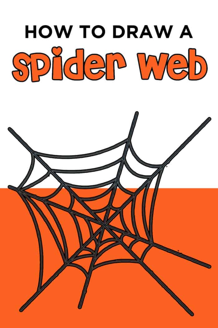 How To Draw a Spider Web Step by Step