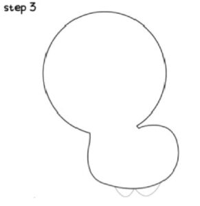How to draw turkey step 3