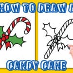 how to draw candy cane